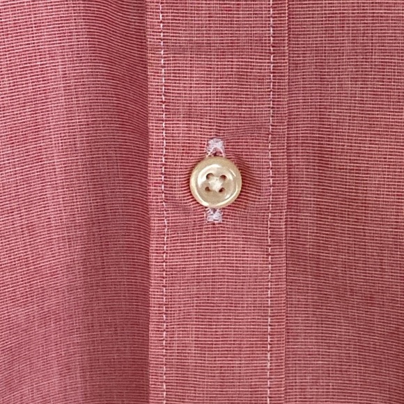 J.Crew 2-Ply Cotton Red Button-Down Shirt Men’s Medium - Picture 5 of 9